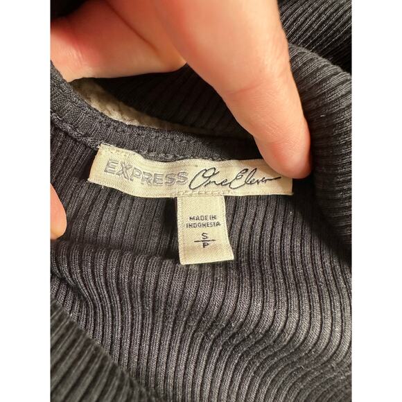 Express x One Eleven black open-back strappy bodysuit, size small - Picture 7 of 12